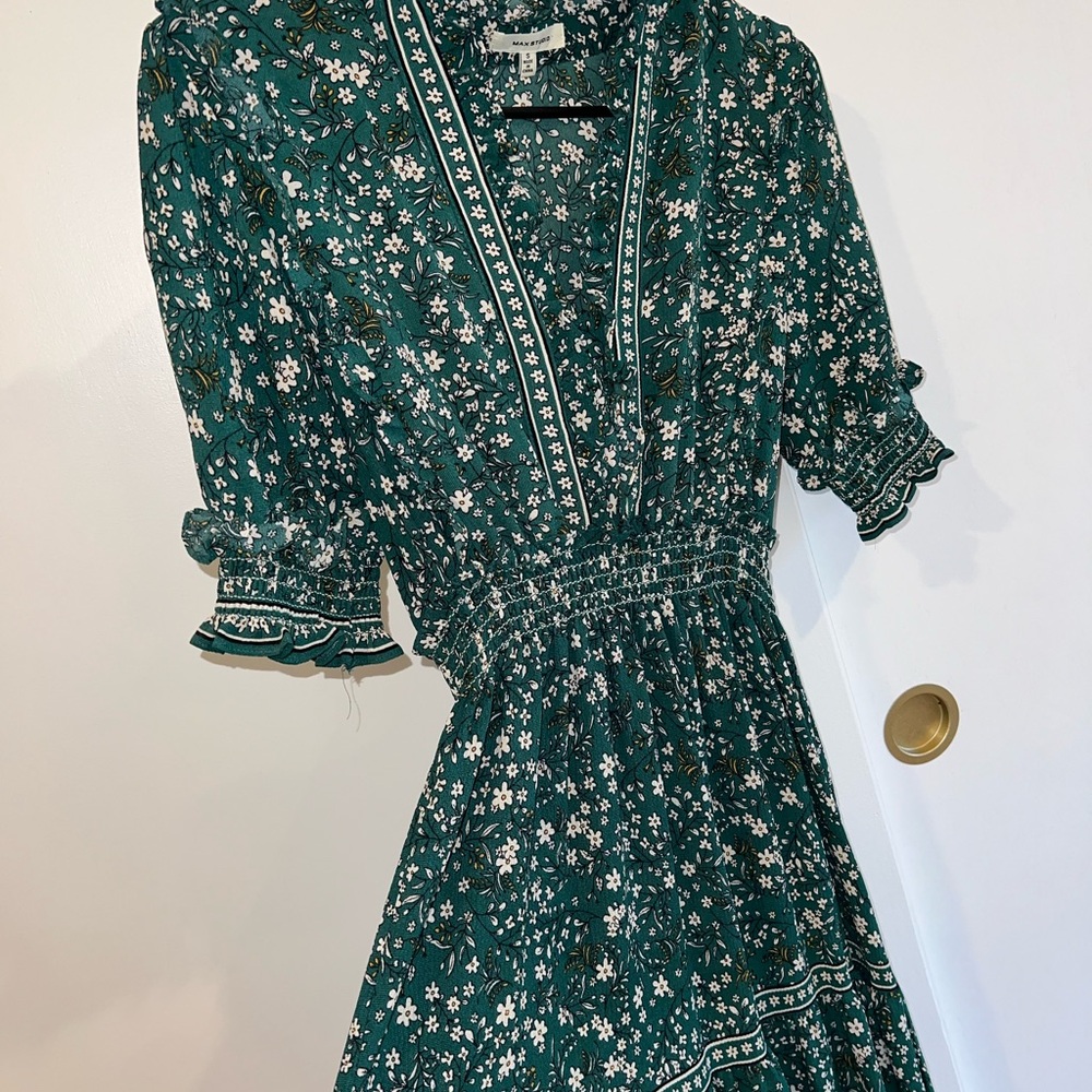 Floral Green Dress